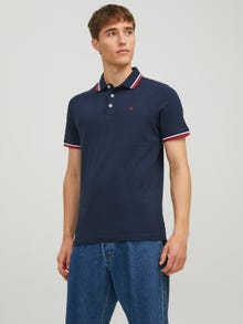 Jack & Jones Einfarbig Poloshirt -Navy Blazer - 12136668