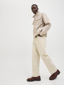Jack & Jones JJIEDDIE JJCOOPER AM 469 Ohlapne kavbojke -Ecru - 12253572