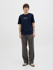 Jack & Jones Printed T-shirt -Navy Blazer - 12276502