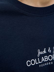 Jack & Jones Printed T-shirt -Navy Blazer - 12276502