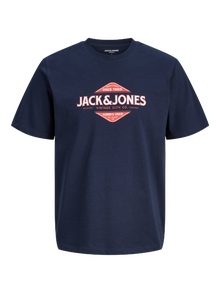 Jack & Jones Printed T-shirt -Navy Blazer - 12276503