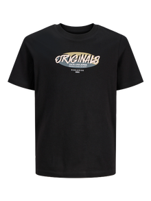 Jack & Jones Camiseta Estampado Junior -Black - 12278350