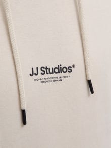 Jack & Jones Printed Hoodie -Moonbeam - 12278789