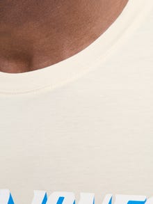 Jack & Jones Logo T-shirts -Antique White - 12279535